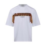 Oversized CurbLace T-shirt Lanvin , White , Heren