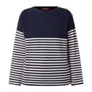 Otranto Gestreepte Trui Max Mara Studio , Blue , Dames