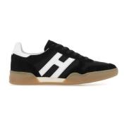 Verhoog je sneaker game met zwarte suède H357 Hogan , Black , Heren