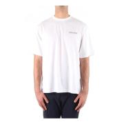 Witte Casual T-Shirt Upgrade Marcelo Burlon , White , Heren