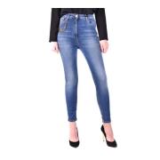 Slim Fit Denim Jeans Pj92S06E2V369 Elisabetta Franchi , Blue , Dames