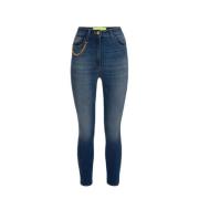 Stijlvolle Skinny Jeans voor Vrouwen Elisabetta Franchi , Blue , Dames