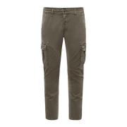 Slim Fit Cargo Broek BomBoogie , Brown , Heren