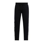 Logo-geborduurde sweatpants Moncler , Black , Heren