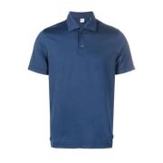 Interlock Polo Shirt Aspesi , Blue , Heren