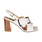 Verhoog je stijl met hoge hak sandalen Sergio Rossi , White , Dames