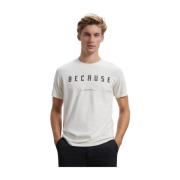 Klassiek Katoenen T-Shirt Ecoalf , White , Heren