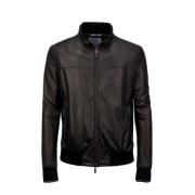 Leather Jackets Gimo's , Black , Heren