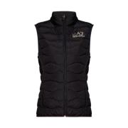 Geïsoleerd vest met logo Emporio Armani EA7 , Black , Dames