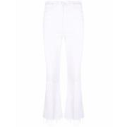 Rechte broek Mother , White , Dames