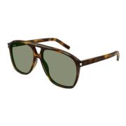 Dune Oversize Pilot Sunglasses Saint Laurent , Brown , Unisex