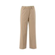 Wide Trousers Le Tricot Perugia , Beige , Dames