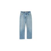 Cropped Trousers Re/Done , Blue , Dames