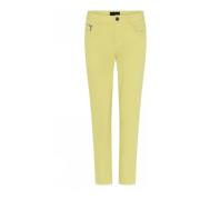 Straight Trousers C.Ro , Green , Dames