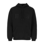 Zwart stretch katoenen sweatshirt Vtmnts , Black , Heren