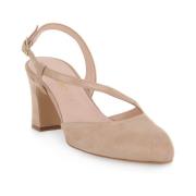 Nude Drill Pumps Melluso , Pink , Dames