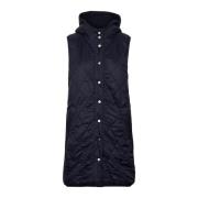 Omkeerbaar Gewatteerd Vest Part Two , Blue , Dames