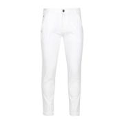 Slim-fit Trousers PT Torino , White , Heren