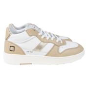 Glamour Leren Sneakers D.a.t.e. , Multicolor , Dames