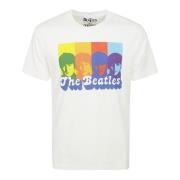 Wit Katoenen T-Shirt met Logo Borduursel MC2 Saint Barth , White , Her...