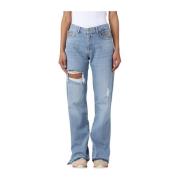 Straight Jeans Gaëlle Paris , Blue , Dames