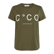 Army Signature T-Shirt Co'Couture , Green , Dames