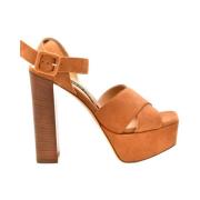 Verhoog je stijl met hoge hak sandalen Sergio Rossi , Orange , Dames
