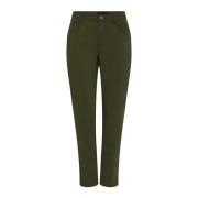 Leather Trousers C.Ro , Green , Dames
