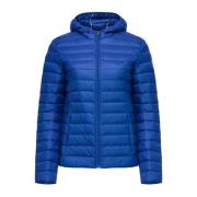 Cloe Gewatteerde Jas met Capuchon - Blijf Warm en Elegant Jott , Blue ...