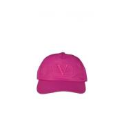 Heren luxe pet - Roze pet met logo Valentino Garavani , Pink , Heren