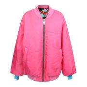 Logo Print Bomberjack Khrisjoy , Pink , Dames