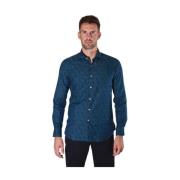 Bloemen-print shirt Xacus , Blue , Heren
