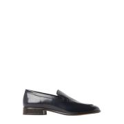 Mensy Leren Loafers The Row , Blue , Dames