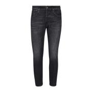 Stijlvolle zwarte skinny jeans voor heren Dondup , Black , Heren