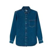 Casual overhemd, Damon Shirt 14607 Samsøe Samsøe , Blue , Heren