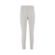Slim-fit Trousers Le Tricot Perugia , Gray , Dames