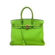 Tweedehands Hermès Birkin in groen leer Hermès Vintage , Green , Dames