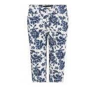 Bloemenprint Casual Shorts C.Ro , Blue , Dames