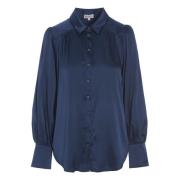 Donkere Oceaan Volumemouw Shirt Dea Kudibal , Blue , Dames