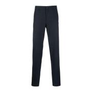 Leather Trousers Canali , Blue , Heren
