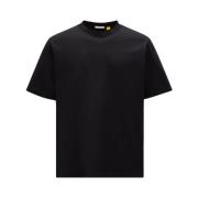 T-Shirts Moncler , Black , Heren