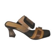 Stijlvolle T-Strap Hoge Hak Sandalen Hispanitas , Black , Dames