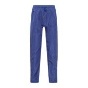 Blue Tech Fabric Joggers Just DON , Blue , Heren