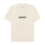 T-shirt logo Bonsai , Beige , Heren