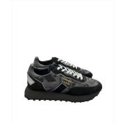 Moderne Heren Lage Sneakers Ghoud , Black , Heren