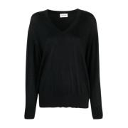 V-neck Knitwear P.a.r.o.s.h. , Black , Dames