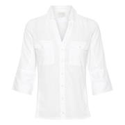 Cortnia Klassieke Shirt Part Two , White , Dames