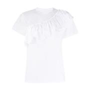 T-shirt met tule afwerking RED Valentino , White , Dames