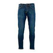 Organische Stretch Denim Tapered Fit Jeans PT Torino , Blue , Heren