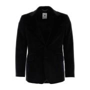 Zwarte wollen blazer - Klassieke stijl PT Torino , Black , Heren